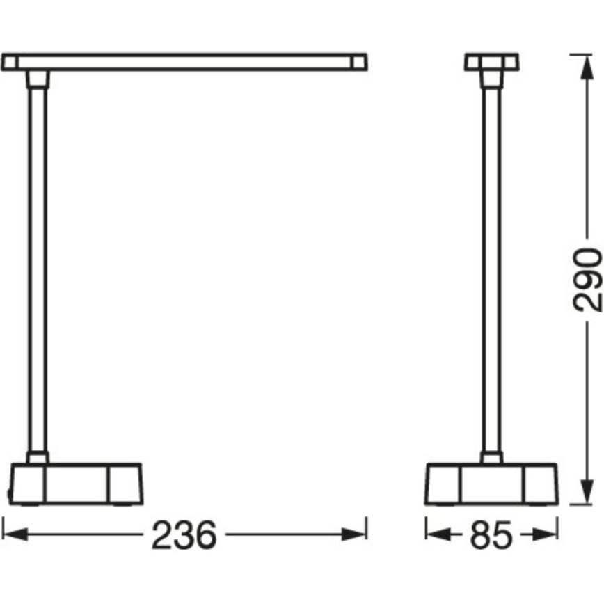 Osram - LED Hämardatav puutetundlik laualamp PANAN LED/5,2W/5V 1200 mAh CRI 90