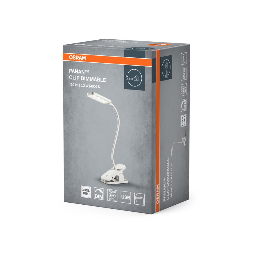 Osram - LED hämardatav puutetundlik laualamp PANAN LED/5,2W/5V 1200 mAh
