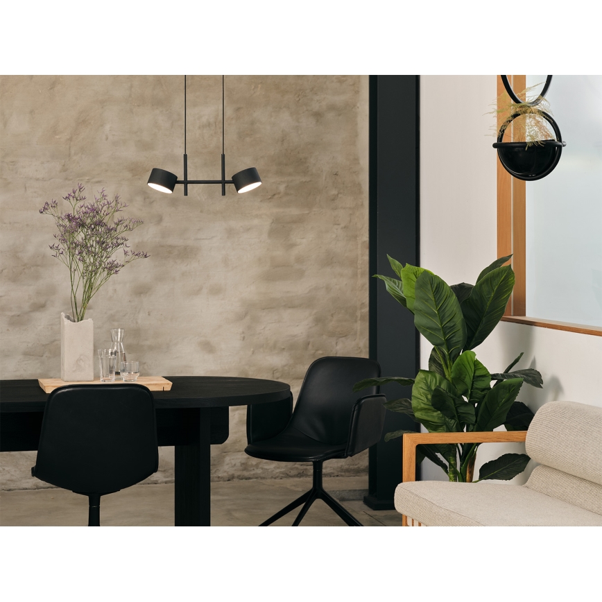 Osram - Hämardatav laelamp kaabliga DECOR KYOTO 2xLED/10W/230V CRI 90 must