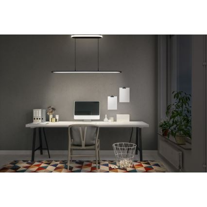 Osram - Hämardatav LED-rippvalgusti kaablil OFFICE LINE LED/57W/230V 4000K 100 cm CRI 90 must