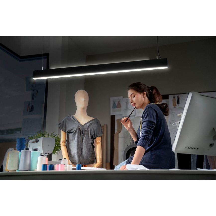 Osram - LED hämardatav rippvalgusti kaablil OFFICE LINE LED/42W/230V 4000K 112,6 cm must