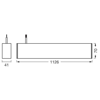 Osram - LED hämardatav rippvalgusti kaablil OFFICE LINE LED/42W/230V 4000K 112,6 cm must