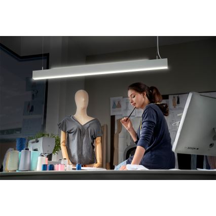Osram - Hämardatav LED-ripatslamp kaabliga OFFICE LINE LED/42W/230V 4000K 112,6 cm valge