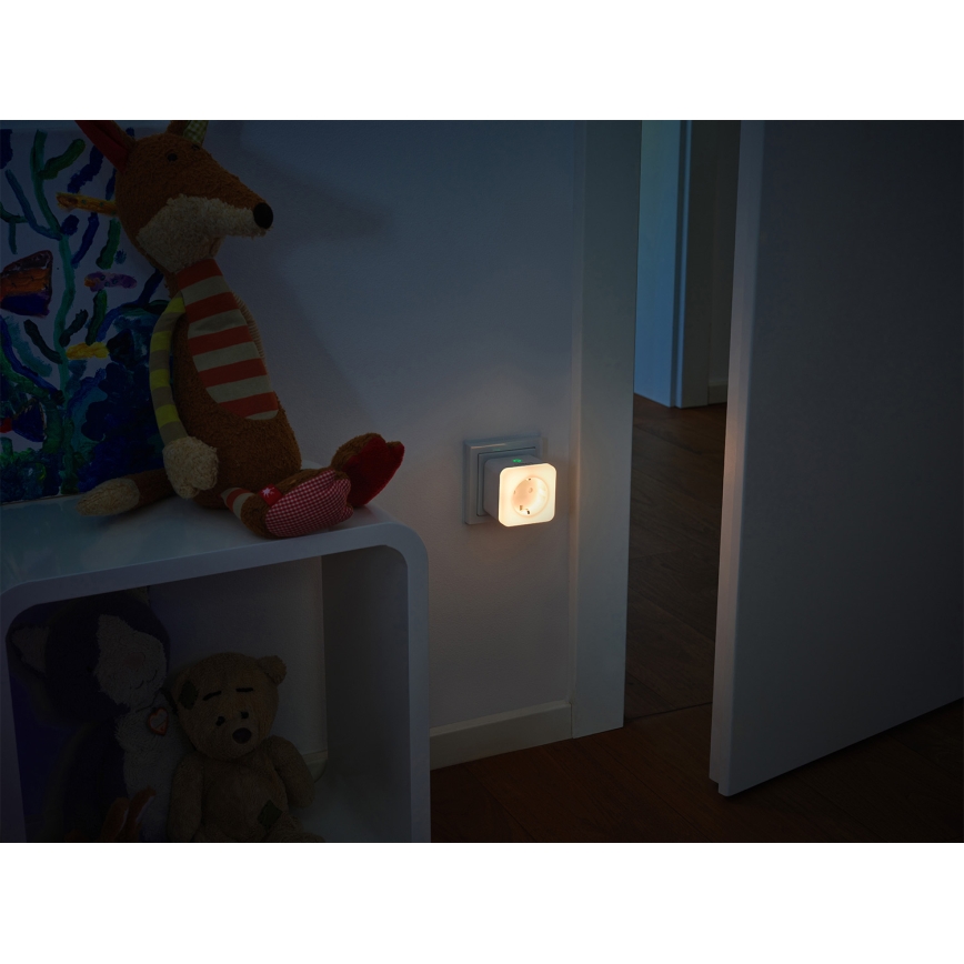 Osram - LED-hämardatav SCHUKO-pistikupesa valgustusega SMART+ NIGHTLIGHT 3680W/230V Wi‑Fi
