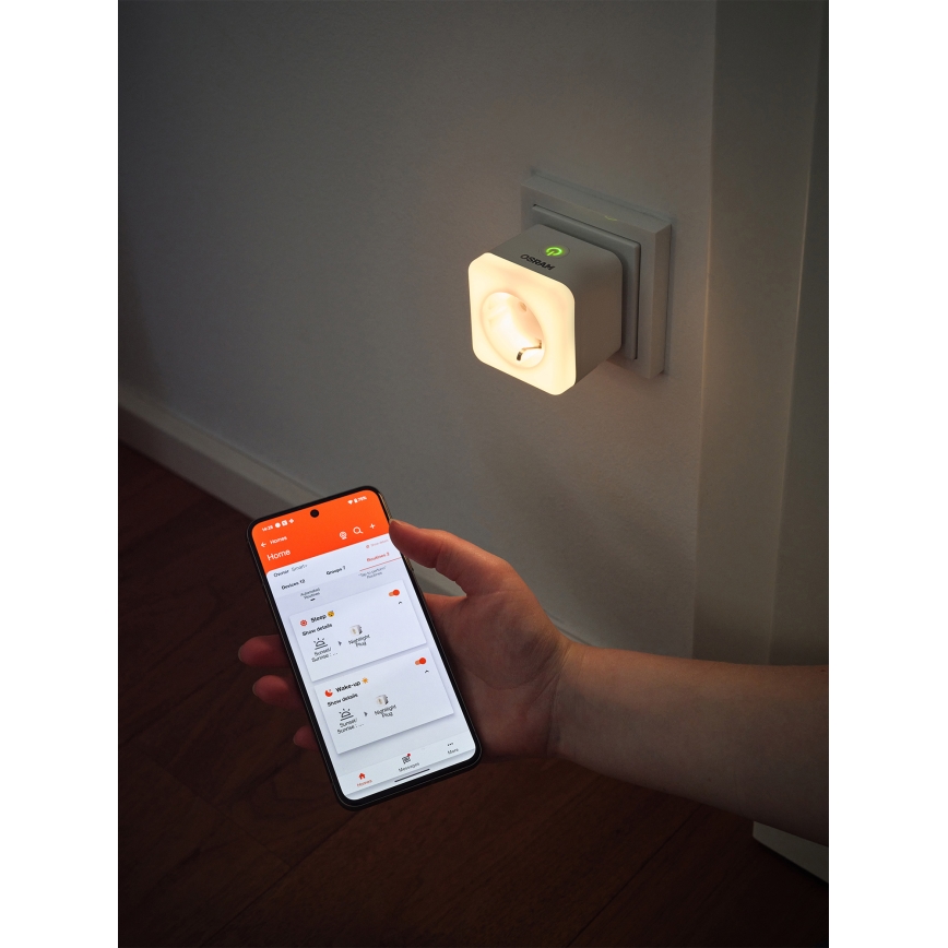 Osram - LED-hämardatav SCHUKO-pistikupesa valgustusega SMART+ NIGHTLIGHT 3680W/230V Wi‑Fi