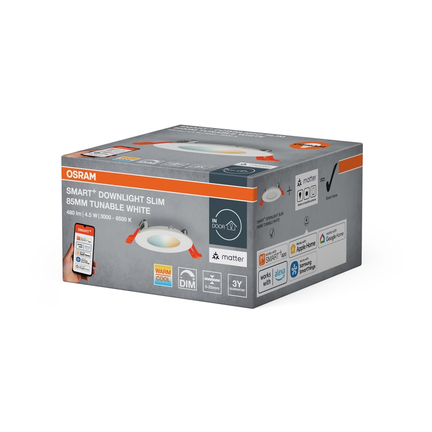 Osram - hämardatav LED-süvisvalgusti SMART+ DOWNLIGHT LED/4,5W/230V 3000-6500K Wi-Fi