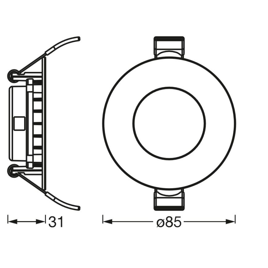 Osram - hämardatav LED-süvisvalgusti SMART+ DOWNLIGHT LED/4,5W/230V 3000-6500K Wi-Fi