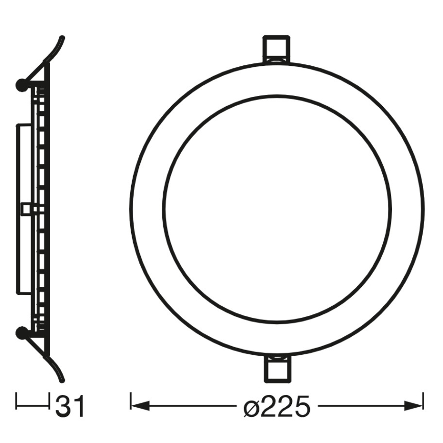 Osram - LED hämardatav süvistatav laevalgusti SMART+ DOWNLIGHT LED/22W/230V 3000-6500K Wi-Fi