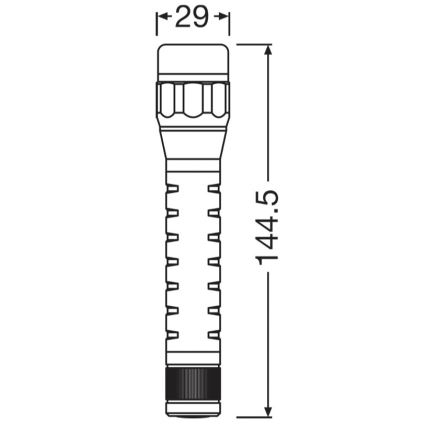 Osram - LED Hämardatav taskulamp LEDINSPECT TORCH 350 ESSENTIAL LED/4W/2xAAA IP44