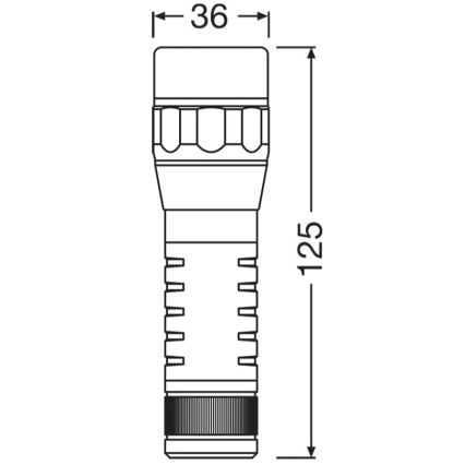 Osram - hämardatav LED-taskulamp LEDINSPECT TORCH 450 ESSENTIAL LED/6W/3xAAA IP44