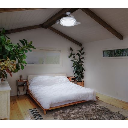 Osram - Hämardatav LED laevalgusti ventilaatoriga PONIENTE LED/36W/230V 3000/4000/6500K + kaugjuhtimispult