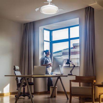 Osram - Hämardatav LED laevalgusti ventilaatoriga PONIENTE LED/36W/230V 3000/4000/6500K + kaugjuhtimispult