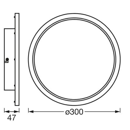 Osram - LED Hämardatav vannitoa laevalgusti SMART+ DISC LED/18W/230V 3000-6500K IP44 Wi-Fi
