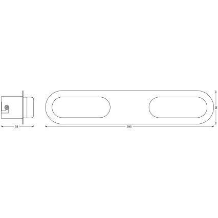 Osram - Hämardatav vannitoa seinavalgusti SMART+ DUPLO LED/15W/230V 3000-6500K IP44 Wi-Fi