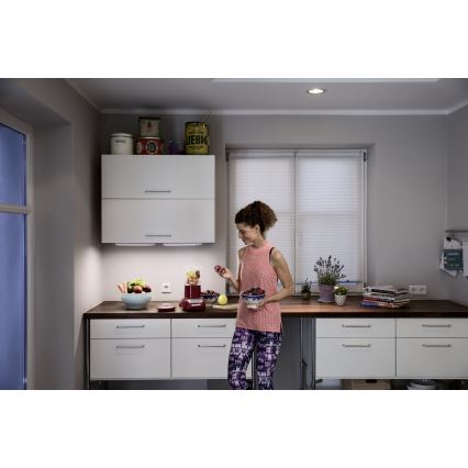 Osram - LED kapialune valgusti liikumis- ja hämarusanduriga LINEARLED LED/2,9W/9V 6xAA 4000K 31,4 cm valge