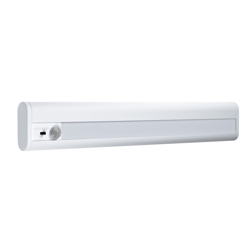 Osram - LED kapialune valgusti liikumis- ja hämarusanduriga LINEARLED LED/2,9W/9V 6xAA 4000K 31,4 cm valge