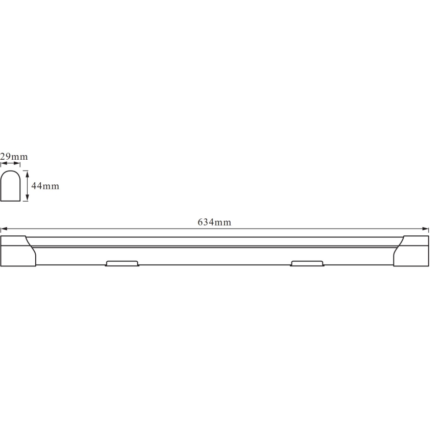 Osram - LED kapialune valgusti BATTEN LED/10W/230V 60 cm