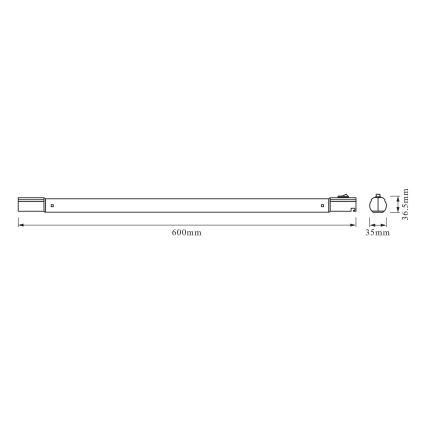 Osram - LED kapi alla paigaldatav valgusti TUBEKIT LED/8,9W/230V 4000K 60 cm valge
