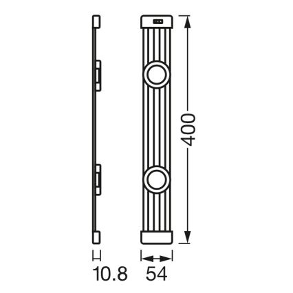 Osram - hämardatav LED-alusevalgusti liikumisanduriga LINEAR MAGNET LED/7W/230V 4000K 40 cm valge