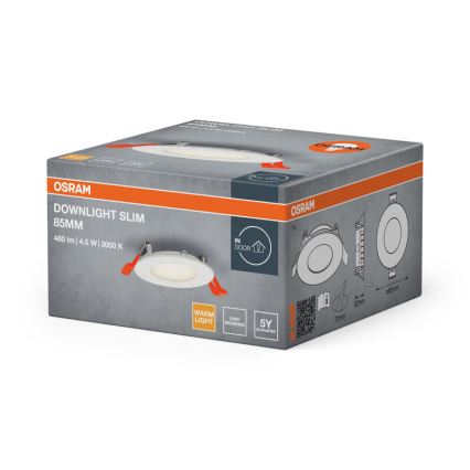 Osram - LED lae sisse paigaldatav valgusti SLIM LED/4,5W/230V 3000K