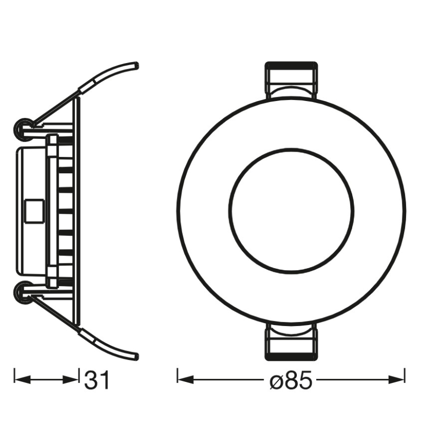 Osram - LED lae sisse paigaldatav valgusti SLIM LED/4,5W/230V 4000K