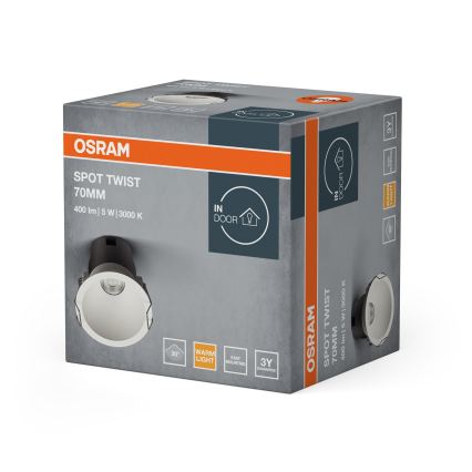 Osram - LED lae sisseehitatav valgusti SPOT TWIST LED/5W/230V 3000K Ø 7 cm valge