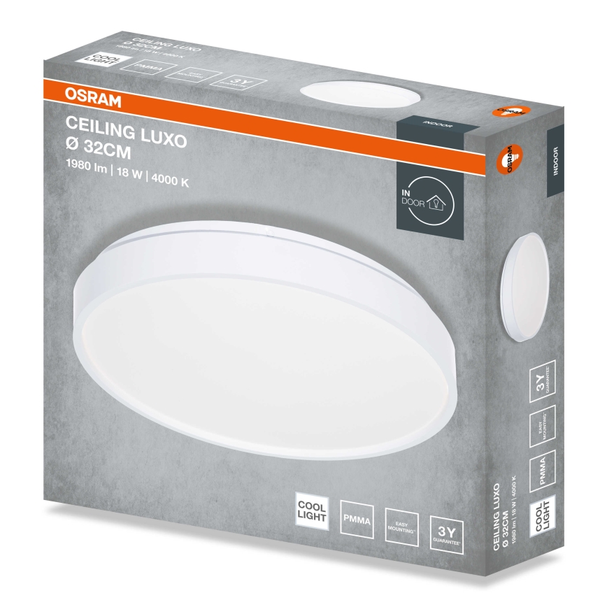 Osram - LED laelamp CEILING LUXO LED/18W/230V läbimõõt 32 cm valge
