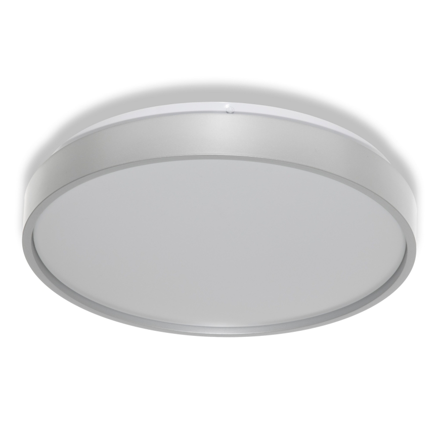 Osram - CEILING LUXO laevalgusti hämarikuanduriga, LED/18W/230V, läbimõõt 32 cm, hõbedane