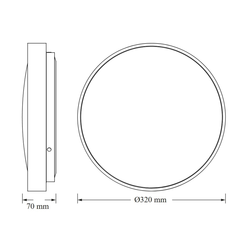 Osram - CEILING LUXO laevalgusti hämarikuanduriga, LED/18W/230V, läbimõõt 32 cm, hõbedane