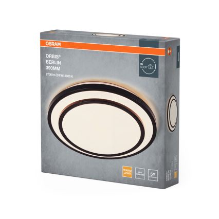 Osram - LED-laelamp ORBIS BERLIN LED/24W/230V läbimõõt 39 cm must