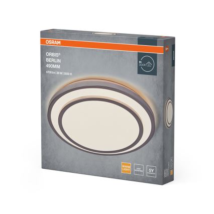 Osram - LED laelamp ORBIS BERLIN LED/36W/230V läbimõõt 49,2 cm hõbedane