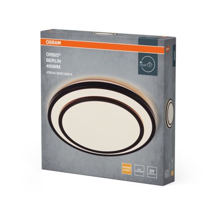 Osram - LED laelamp ORBIS BERLIN LED/36W/230V läbimõõt 49,2 cm must