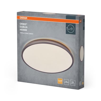 Osram - LED laelamp ORBIS DUBLIN LED/36W/230V läbimõõt 49 cm hõbedane