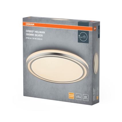 Osram - LED laelamp ORBIS HELMAN LED/24W/230V, läbimõõt 39 cm, hõbedane