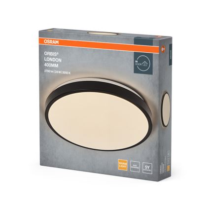 Osram - LED laelamp ORBIS LONDON LED/24W/230V, Ø 39,5 cm, must