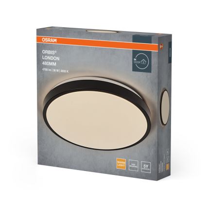 Osram - LED laelamp ORBIS LONDON LED/36W/230V Ø 48 cm, must