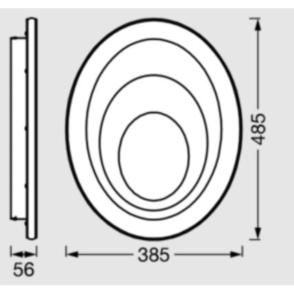 Osram - LED laelamp ORBIS SPIRAL LED/37W/230V valge