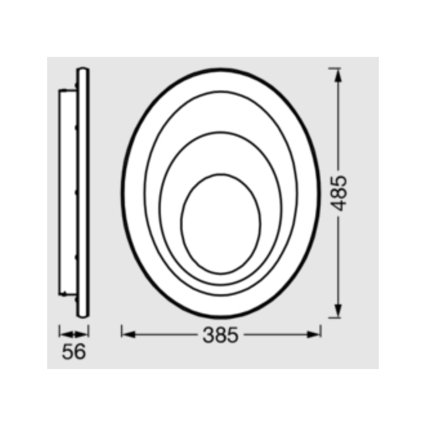 Osram - LED laelamp ORBIS SPIRAL LED/37W/230V valge