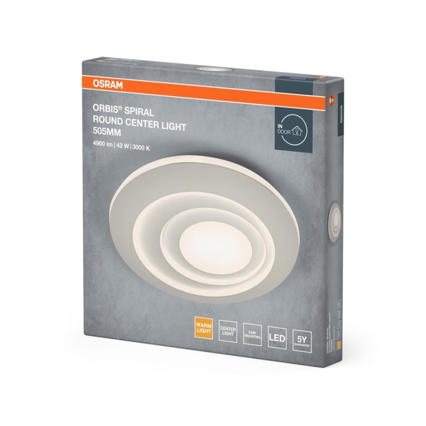 Osram - LED laelamp ORBIS SPIRAL LED/42W/230V, läbimõõt 50,5 cm, valge