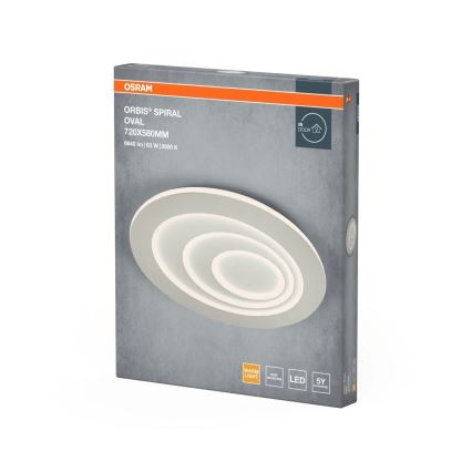 Osram - LED laelamp ORBIS SPIRAL LED/63W/230V valge