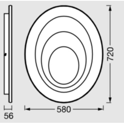 Osram - LED laelamp ORBIS SPIRAL LED/63W/230V valge