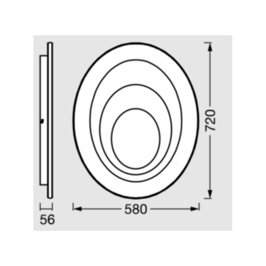 Osram - LED laelamp ORBIS SPIRAL LED/63W/230V valge
