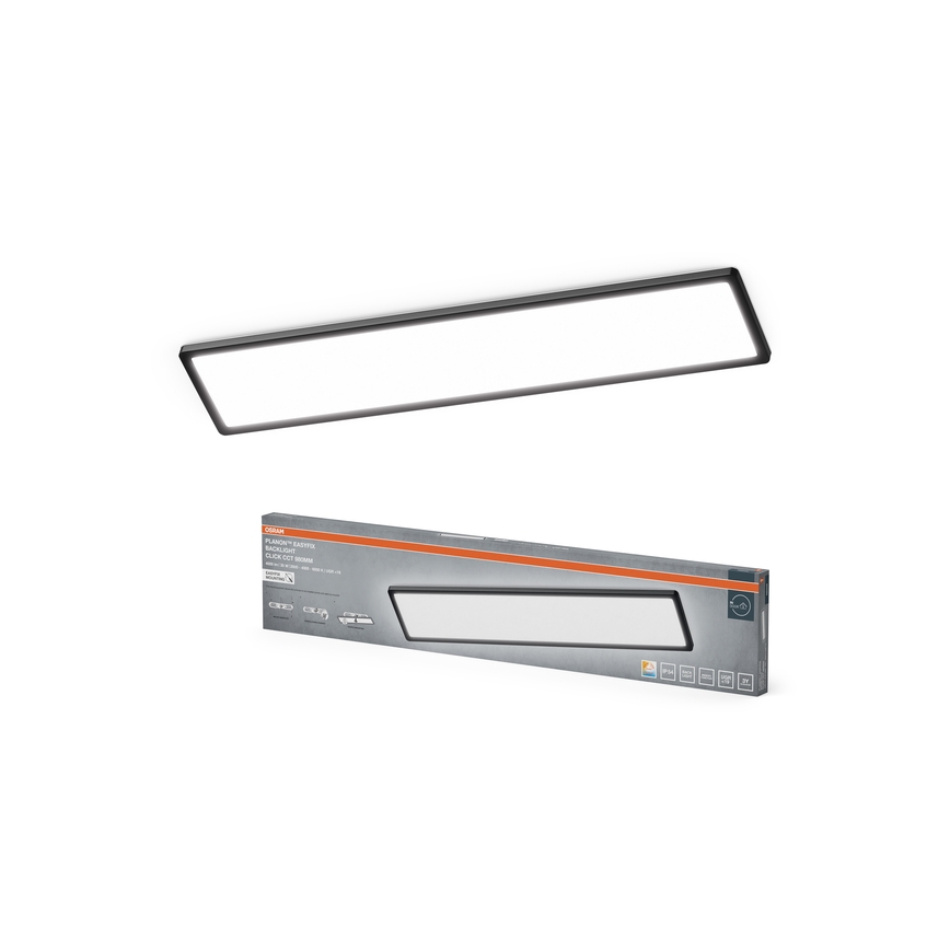 Osram - LED laevalgusti PLANON EASYFIX LED/30W/230V 2800/4000/6000K IP54 must