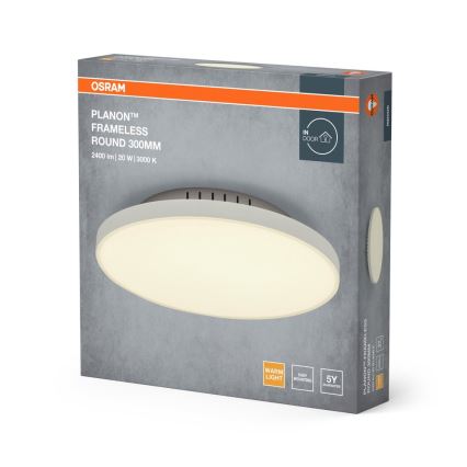 Osram - LED laelamp PLANON LED/20W/230V 3000K Ø 30 cm valge