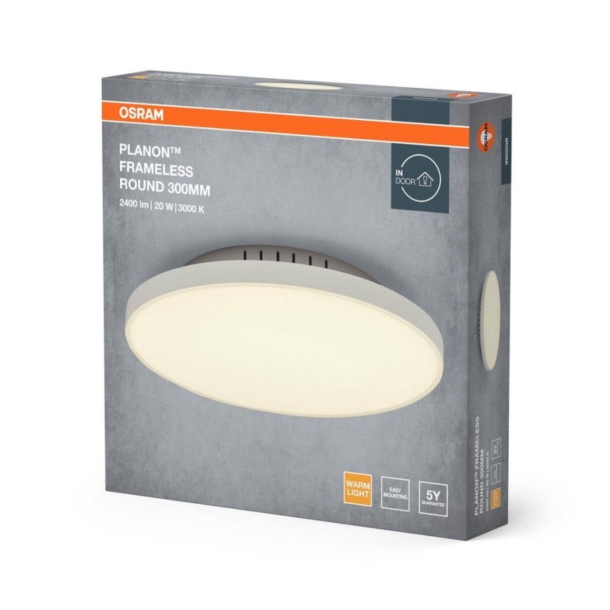 Osram - LED laelamp PLANON LED/20W/230V 3000K Ø 30 cm valge