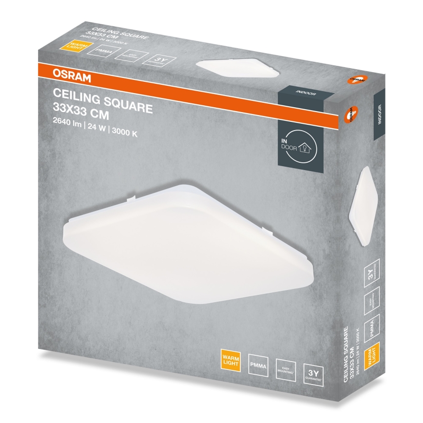 Osram - LED laelamp SQUARE LED/24W/230V 33x33 cm