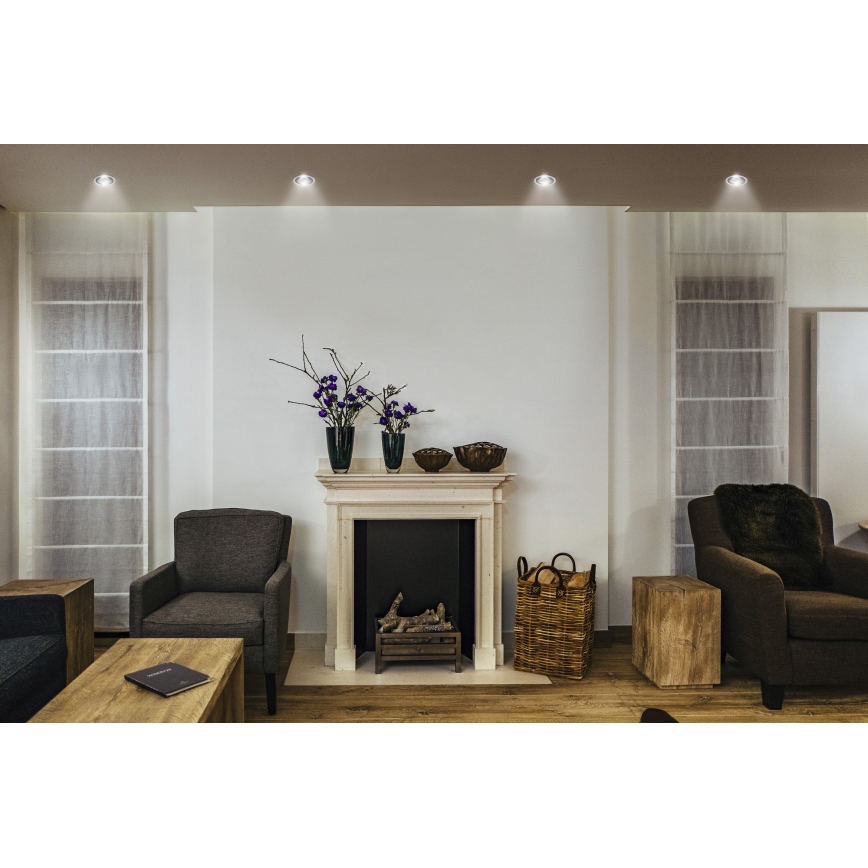 Osram - LED laessehitatud valgusti SPOT TWIST LED/5W/230V 4000K läbimõõt 7 cm valge/must