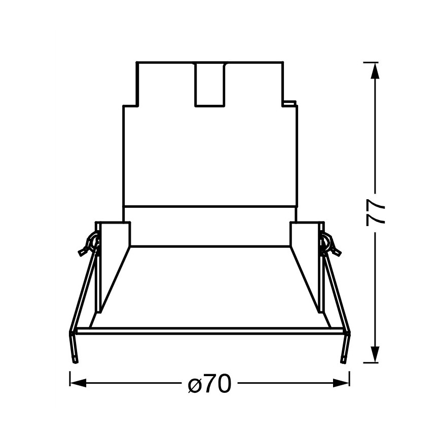 Osram - LED laessehitatud valgusti SPOT TWIST LED/5W/230V 4000K läbimõõt 7 cm valge/must