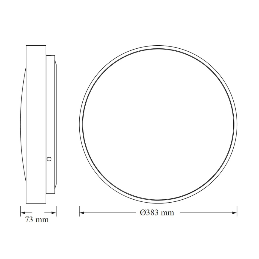 Osram - LED laevalgusti CEILING LUXO LED/24W/230V, Ø 38 cm, hõbedane