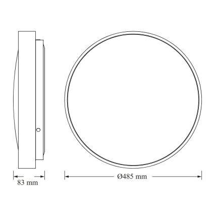 Osram - LED laevalgusti CEILING LUXO LED/36W/230V Ø 49 cm valge